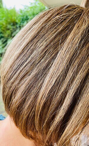 Blond d'or sur base poivre et sel